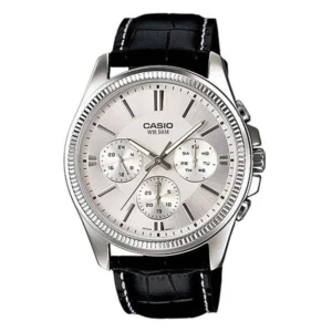 CASIO LEATHER WHITE FACE