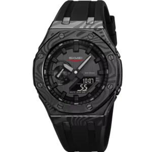 SKMEI Bisel Color Zebra Acero Negro